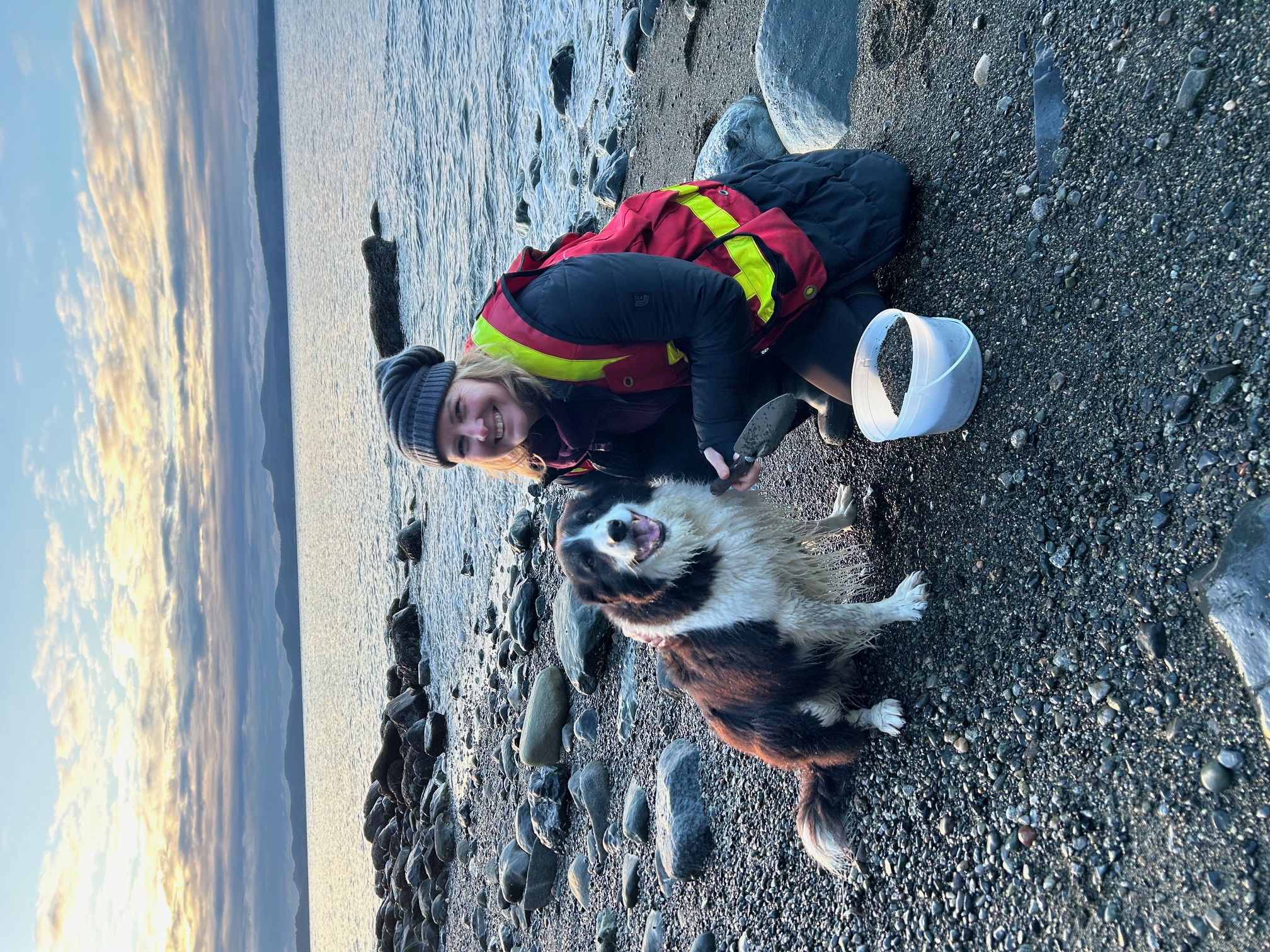 Jake and Jenn participating in community biomonitoring on the Sunshine Coast